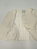 Twill Glass Boat Neck Jacket