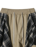Rafi Check Layered Wide Pants