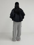 Ribbon Two-Way Wide Training Pants