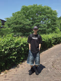 Checka Dirty Oil Bermuda Denim Pants