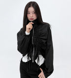 DOUBLE SHIRRING WINDBREAKER