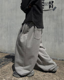 Oversizing Wide Sweatpants
