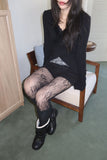 Ari fur V-neck knit