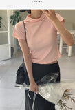 Beats Mockneck Cap Sleeve T-Shirt