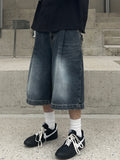 Grayish Washing Bermuda Denim