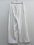 Unbalance Nylon Strap Wide Pants