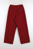 Oxford Red Cotton Pants