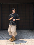 Todd Pigment Stripe Short Sleeve Collar Tee