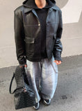 Tenor camo balloon denim pants