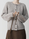Boxy Wool Daily Cardigan