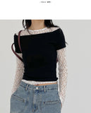 Half Off Shoulder T-Shirt