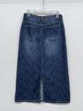 179 Stopper Denim Long Skirt