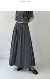 Hope Banding Long Flared Skirt