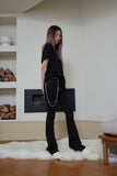 tight boots-cut jeans