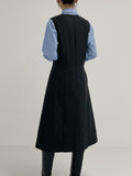 Mychel sleeveless pleated long one piece