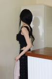 Touch punching frill sleeveless