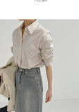 Warm Multi Stripe Loose Fit Shirt