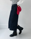 Selvedge H-line Banding Long Skirt