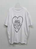 Deserve Lettering Overfit Short-Sleeved T-Shirt