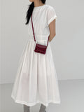 Bijo Nylon Pleated Long One Piece