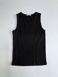 Double Line Ribbed Sleeveless