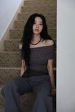 ST Rib Off Shoulder Tee