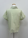 [short-sleeve ver] Ribbon Poplin Loose Fit Shirt