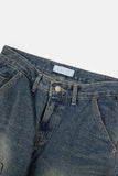 Tin brush regular carpenter denim pants