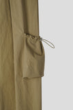 Middle Cargo Cotton String Pants