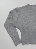 Zip-up round crop knit