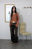 Cream Linkle Scarf T-shirt
