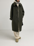 Big Collar Hidden Overfit Balmacan Coat