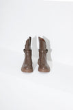 leather belt boots short ver