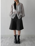 Charlie See-Through Loose Fit Blouse