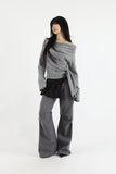 Wrinkle double wrap ankle boots