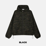 Ray Camo Hood Bomber Jacket