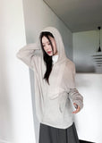 SOFT KNIT HOOD ZIP-UP