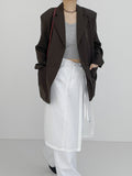 Lace Chiffon Wrap Skirt