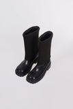 knit warmer middle boots