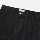 High waist pocket straight fit raw denim pt