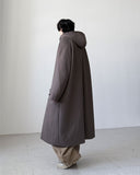 Evelyn Wool Hood Coat