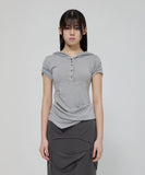 Asymmetrical Draped Hoodie (FL-127)