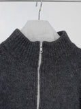 Roden half-zip-up string knit