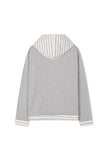 Contrast hood string t-shirt