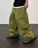 Double Crease Big Pocket Wide Pants