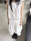 STRING SLEEVELESS BLOUSE