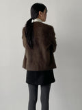 Josephine Round Loose-Fit Fur Jacket