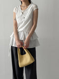 Mori Frill Layered Sleeveless One-Piece Dress