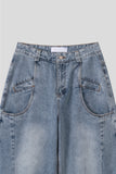 Lef Two-Pocket Curved Denim Pants