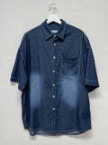 [unisex] Snap Washing Overfit Denim Shirt